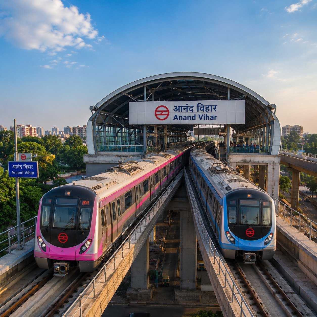 Anand Vihar Metro Station